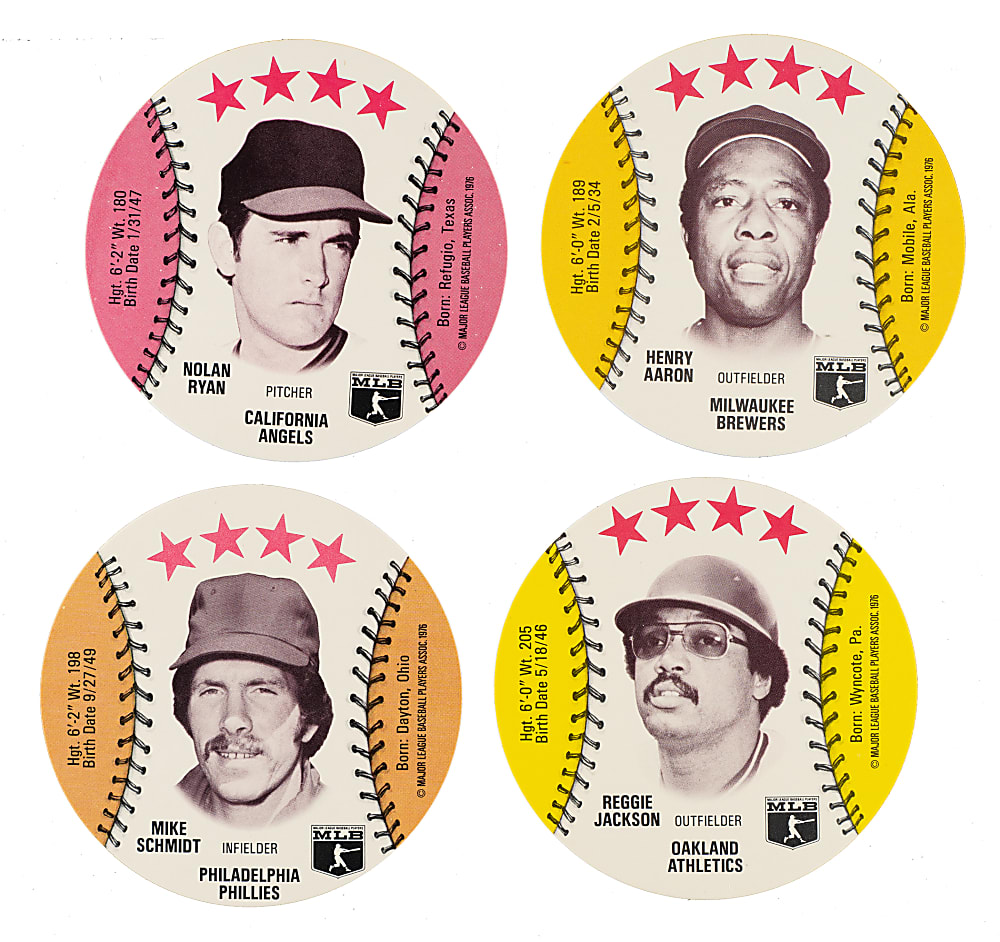 1976 Isaly's Sweet William Discs Complete Set Collection (5 Sets, 350 Cards)