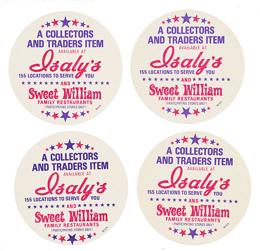 1976 Isaly's Sweet William Discs Complete Set Collection (5 Sets, 350 Cards)
