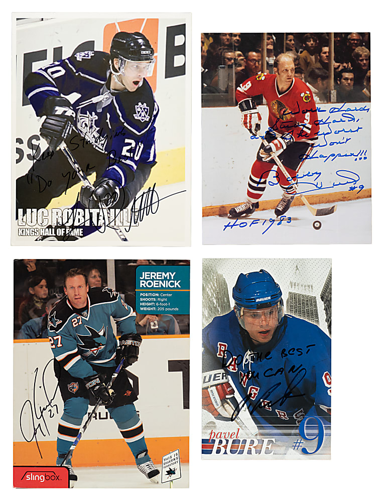 Hockey Hall of Famers and Stars Signed Photograph Collection (18) Including Bobby Hull