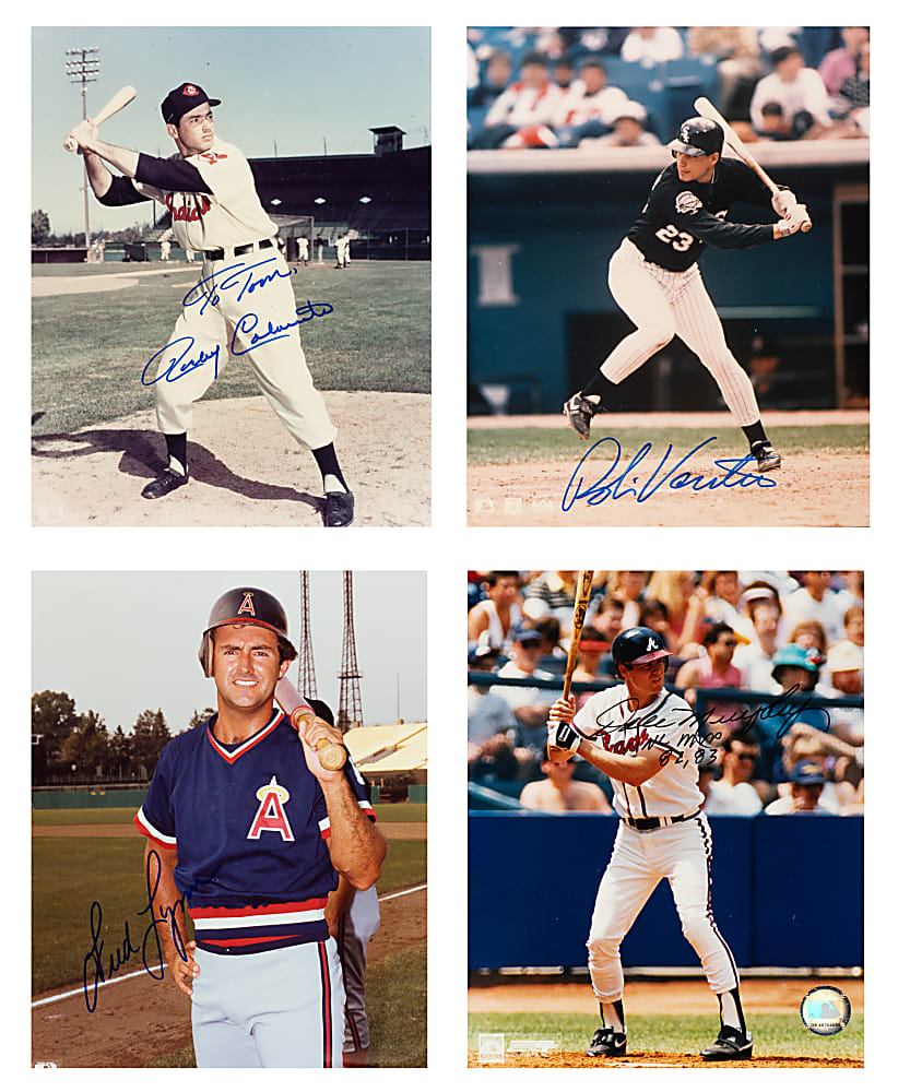 Baseball Non-Hall of Fame Signed Photograph Collection (82)