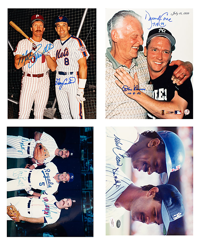 Hall of Fame and Superstar Dual-Signed 8 x 10 Photograph Collection (29)