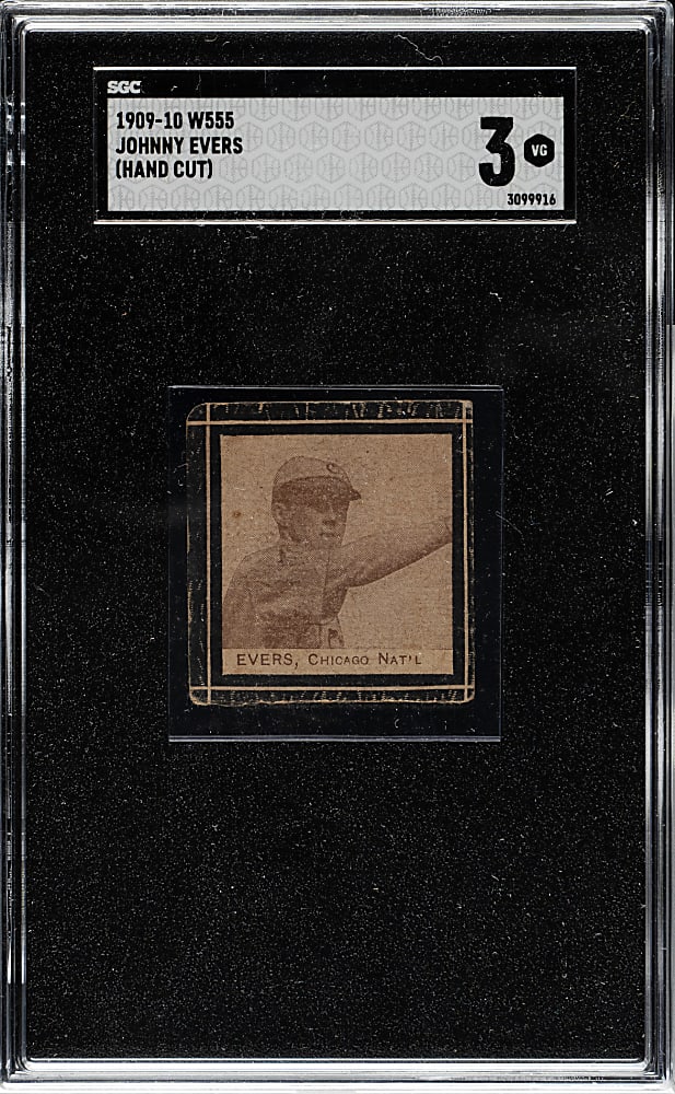 1909-1910 W555 Johnny Evers SGC VG 3