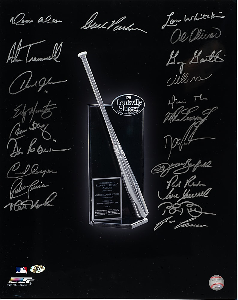 Silver Slugger Award Winners Multi-Signed Large-Format Photograph