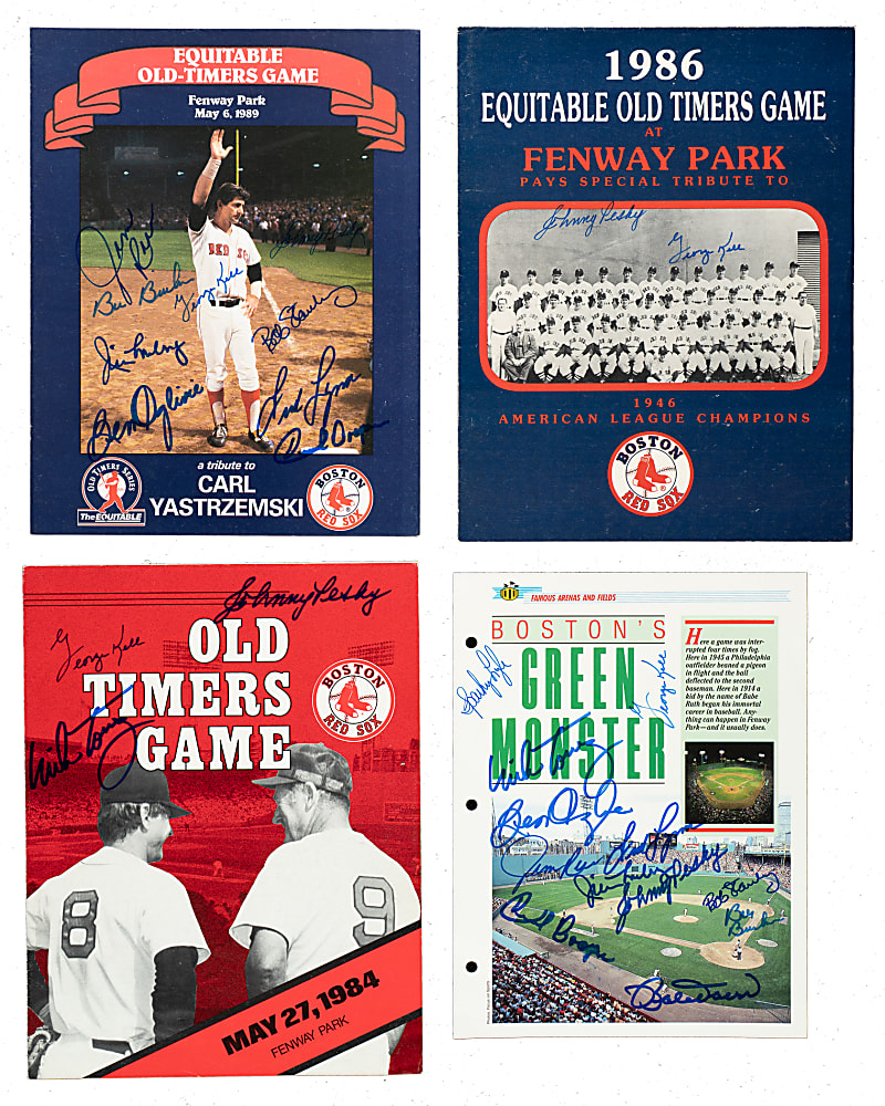 1984 to 1989 Boston Red Sox Multi-Signed Program Collection (8)