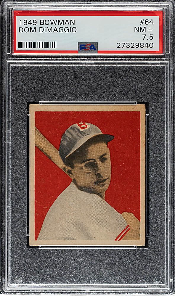 1949 Bowman #64 Dom DiMaggio PSA NM+ 7.5