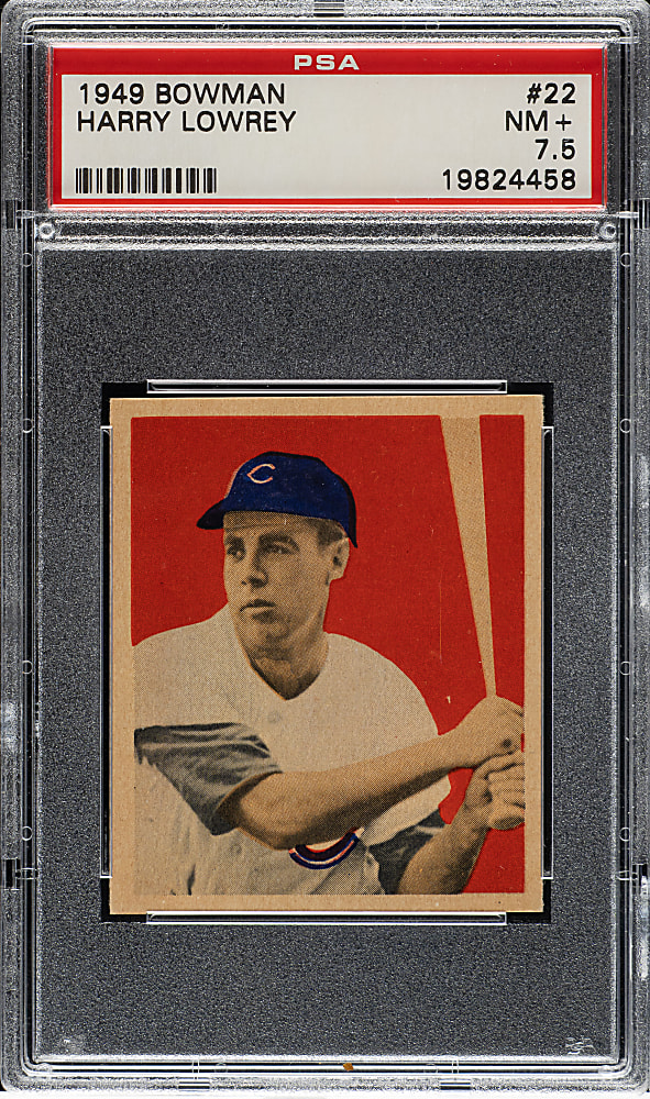 1949 Bowman #22 Harry Lowery PSA NM+ 7.5