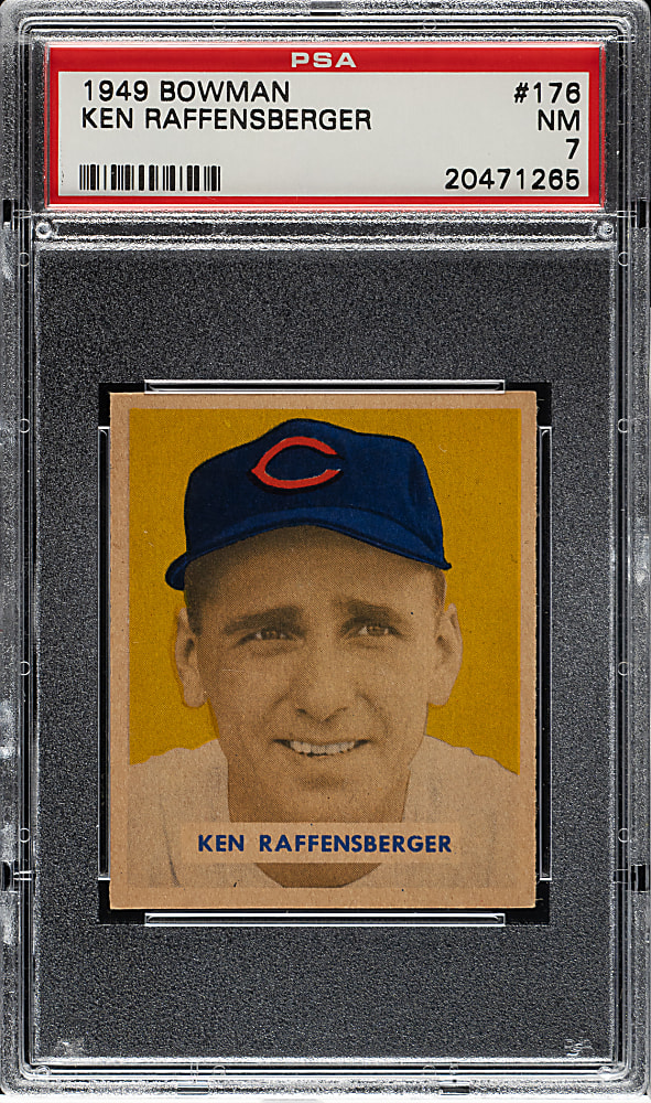1949 Bowman #176 Ken Raffensberger PSA NM 7