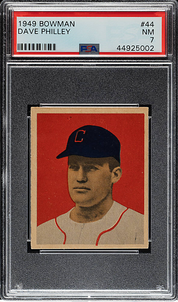 1949 Bowman #44 Dave Philley PSA NM 7