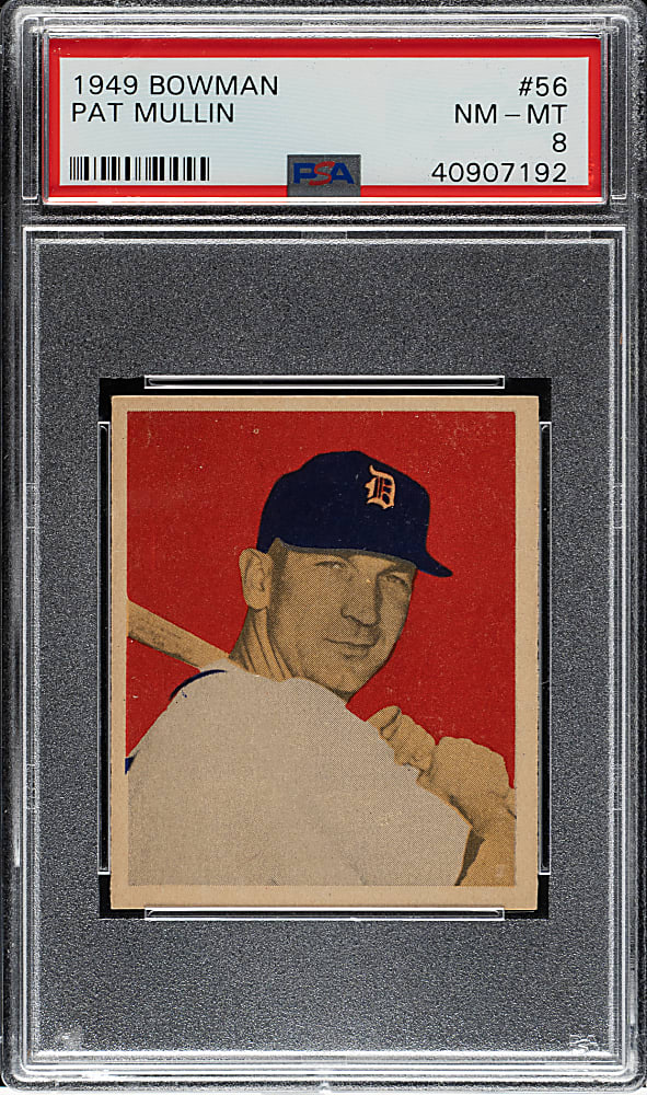 1949 Bowman #56 Gene Bearden PSA NM-MT 8