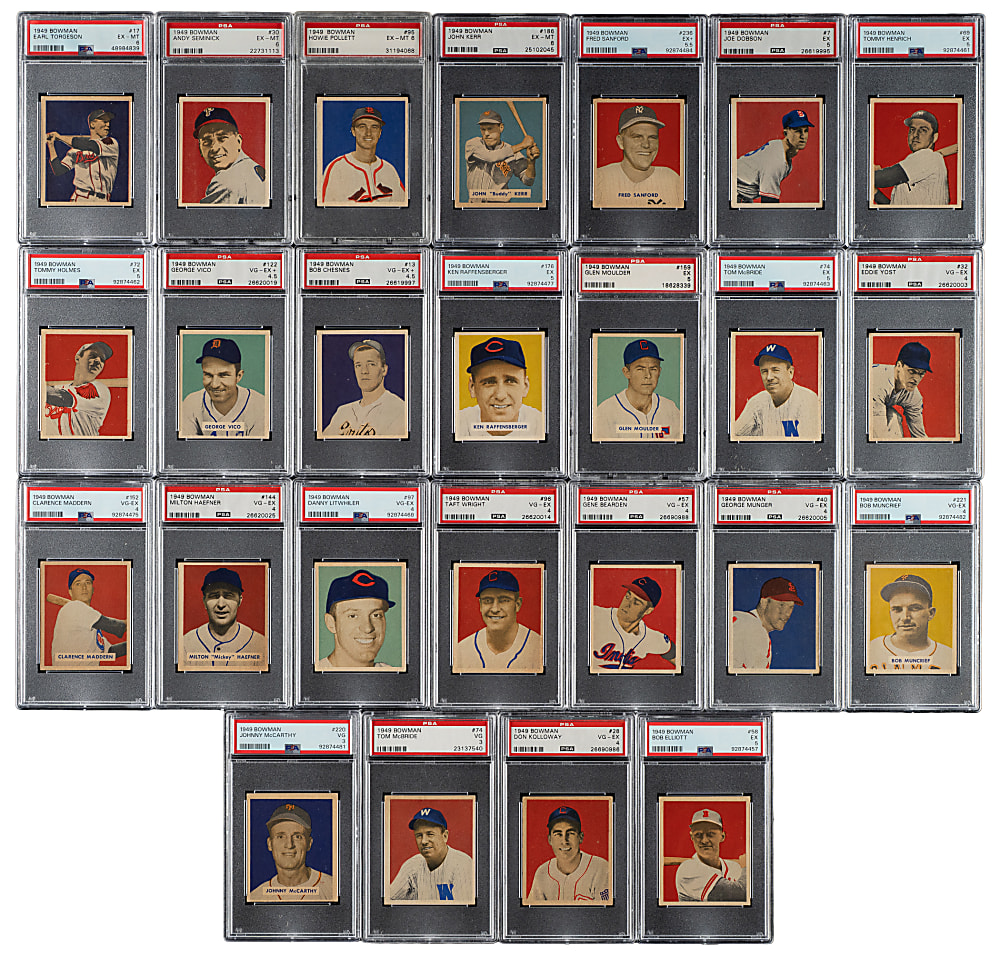 1949 Bowman PSA-Graded Collection (29)