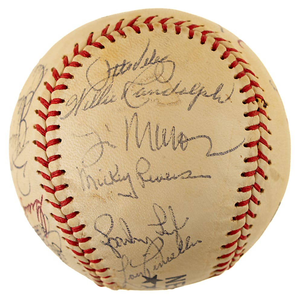 1976 New York Yankees American League Champions Team-Signed Baseball with Yogi Berra