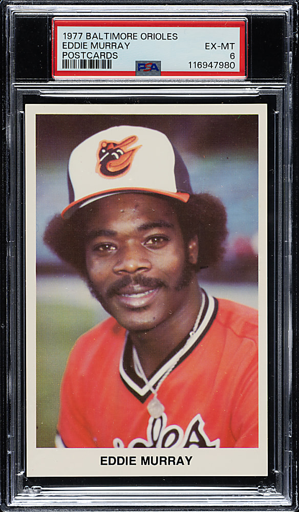1977 Baltimore Orioles Team Issue Eddie Murray PSA EX-MT 6
