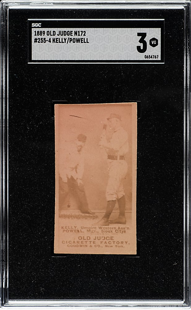 1889 N172 Old Judge John Kelly and Jim Powell SGC VG 3