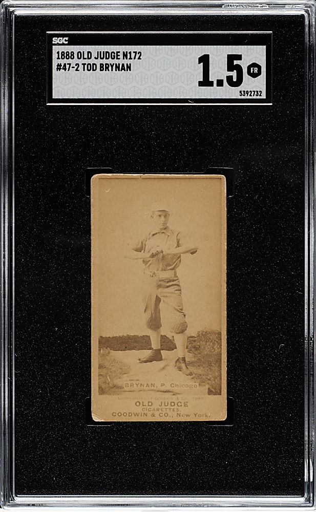 1888 N172 Old Judge Charles Brynan SGC FAIR 1.5