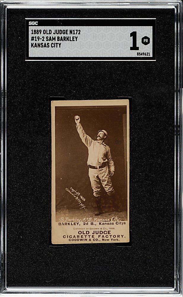 1889 N172 Old Judge Sam Barkley SGC POOR 1