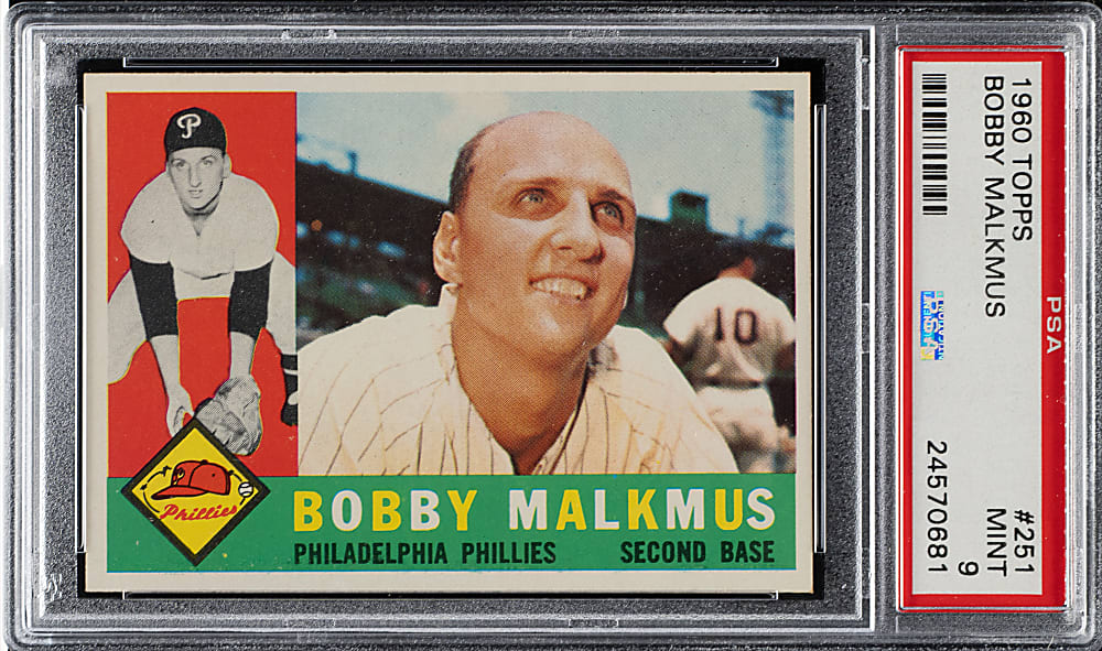 1960 Topps #251 Bobby Malkmus PSA MINT 9
