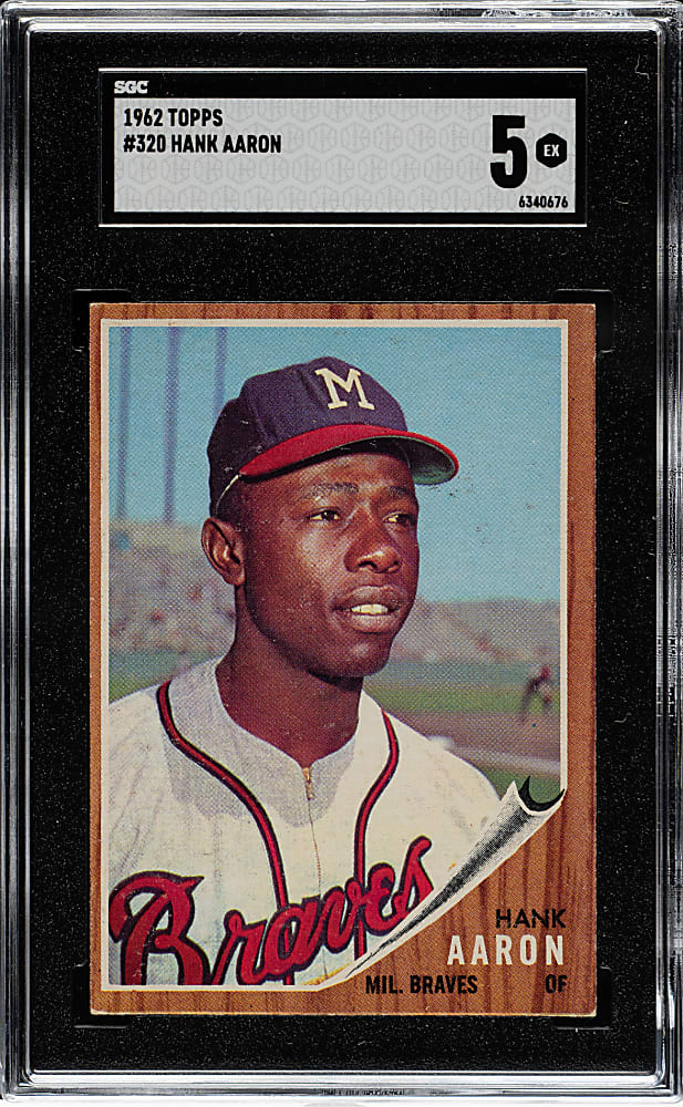 1962 Topps #320 Hank Aaron SGC EX 5