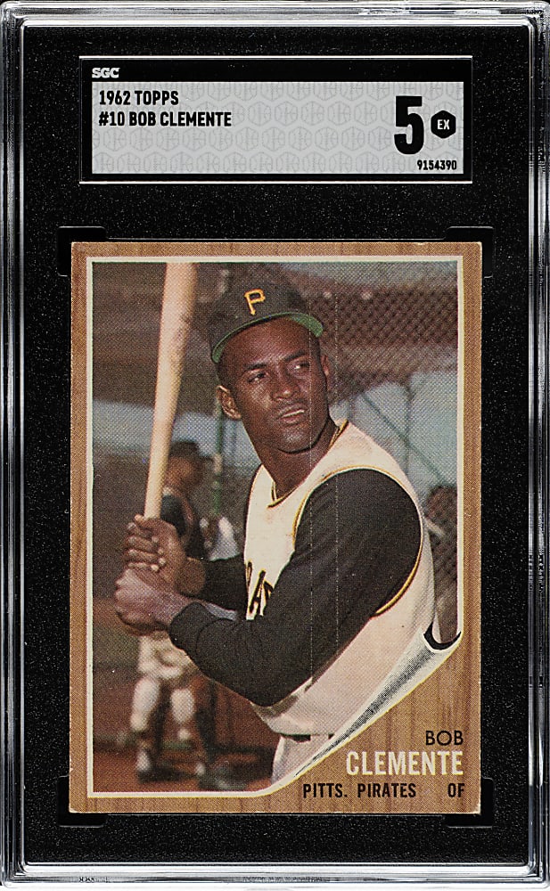 1962 Topps #10 Roberto Clemente SGC EX 5