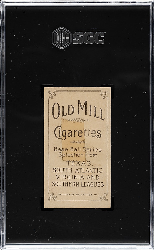 1909-1911 T206 White Border Bill Cranston Southern Leaguer SGC FAIR 1.5 - Old Mill Back