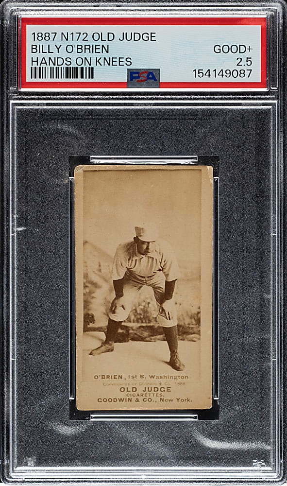 1888 N172 Old Judge Billy O'Brien PSA GOOD+ 2.5
