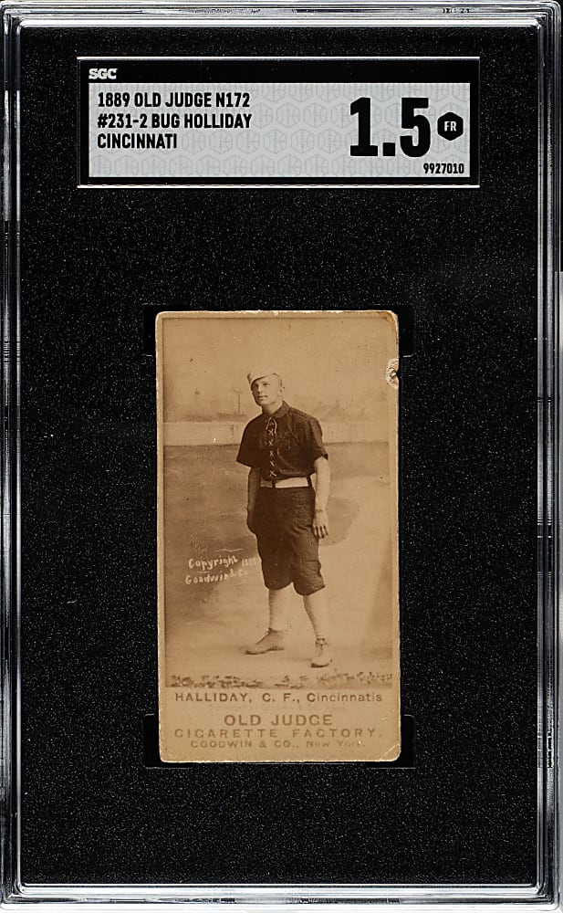 1889 N172 Old Judge Bug Holliday SGC FAIR 1.5