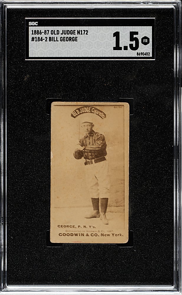 1887 N172 Old Judge Bill George SGC FAIR 1.5