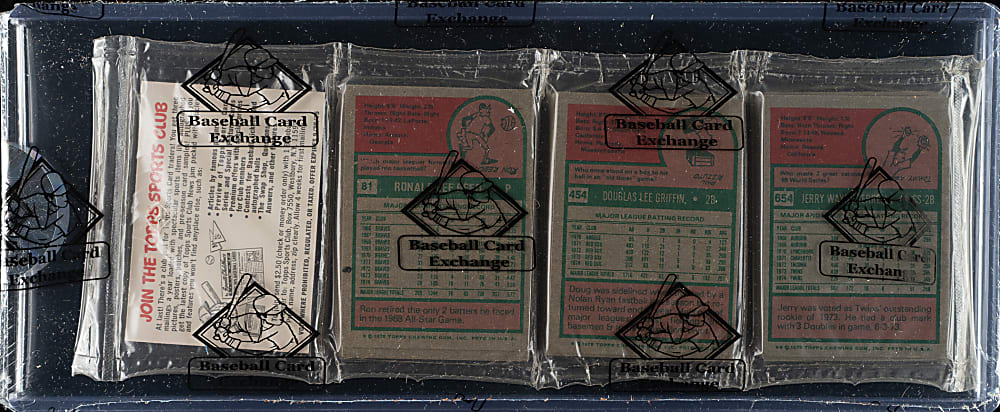 1975 Topps Unopened Rack Pack - BBCE