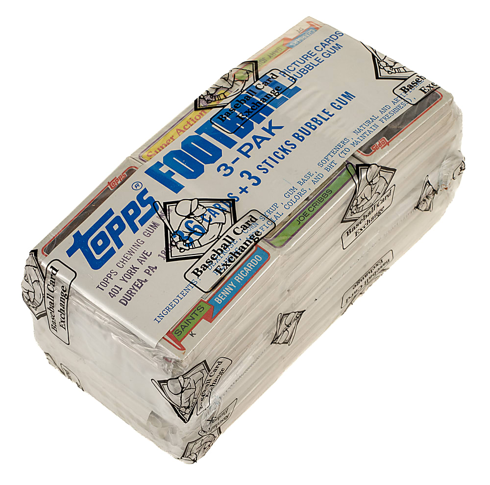 1981 Topps Football Unopened Grocery Rack Pack Collection (12) - BBCE