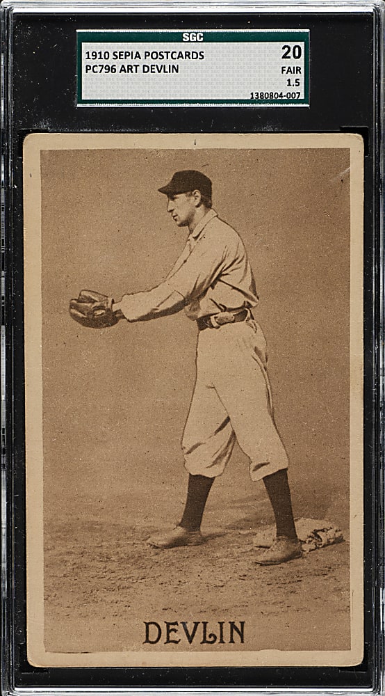 1910 PC796 Sepia Postcards Art Devlin SGC FAIR 20
