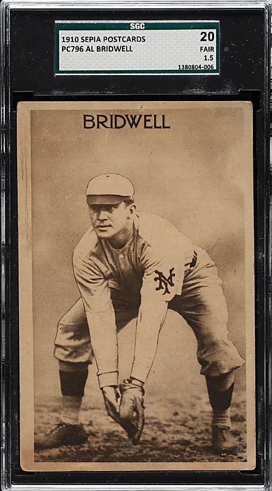 1910 PC796 Sepia Postcards Al Bridwell SGC FAIR 20