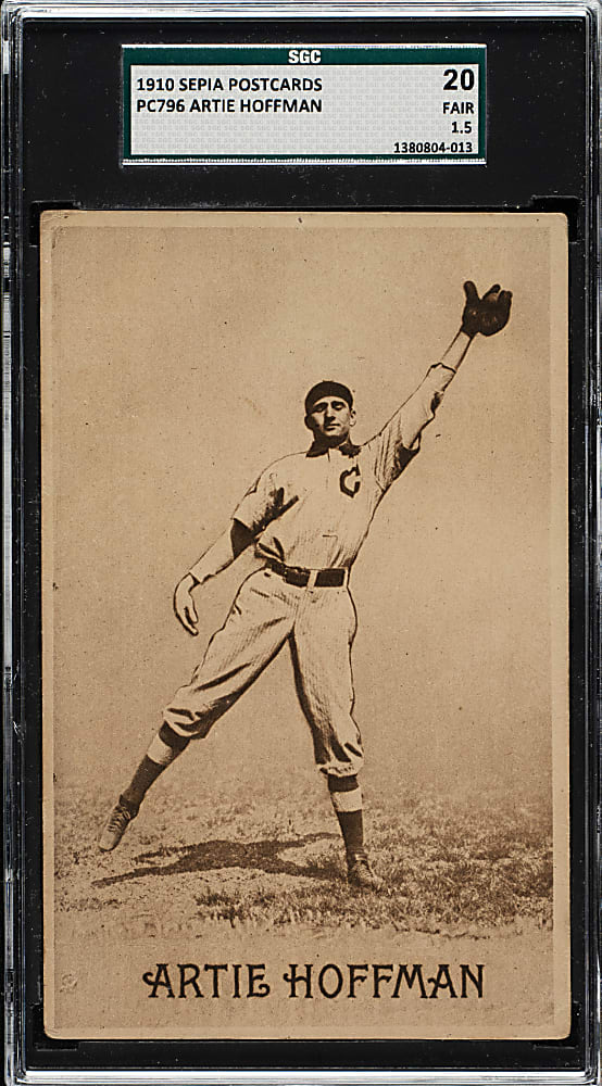 1910 PC796 Sepia Postcards Artie Hoffman (Solly Hofman) SGC FAIR 20