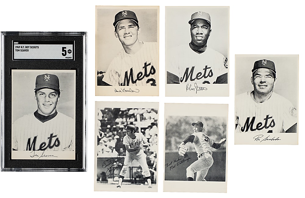 1969 N.Y. Boy Scouts Partial Set (6/9) Including Tom Seaver SGC EX 5