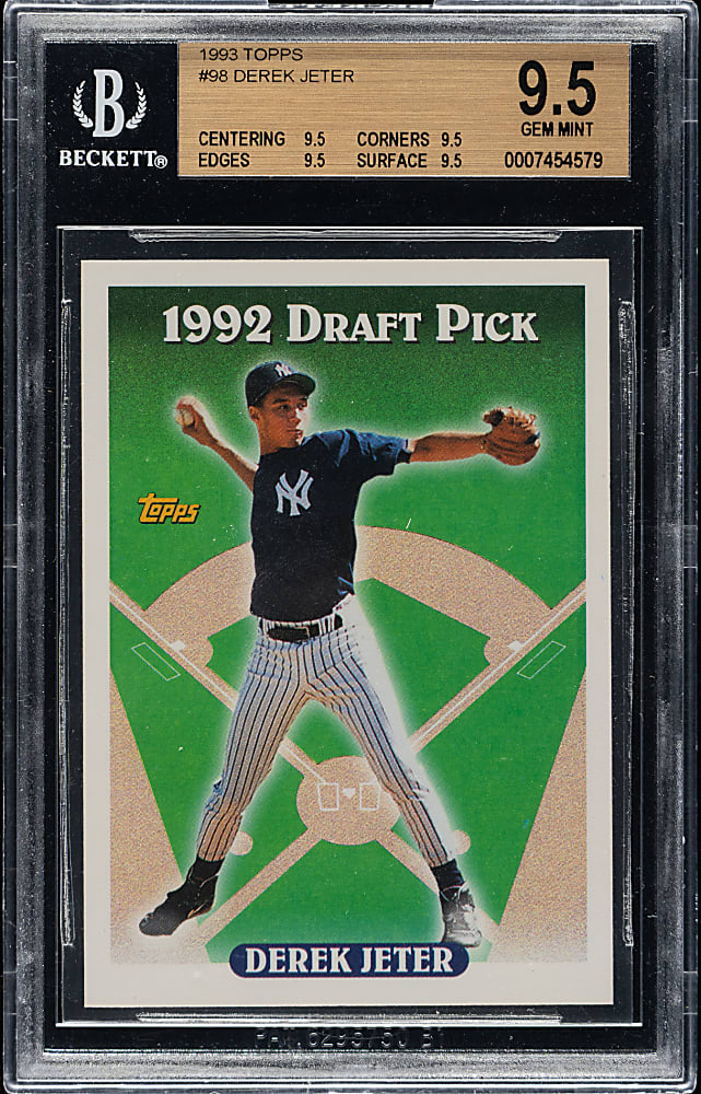 1993 Topps #98 Derek Jeter Rookie BGS GEM MINT 9.5