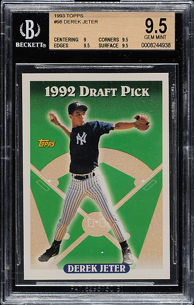 1993 Topps #98 Derek Jeter Rookie BGS GEM MINT 9.5