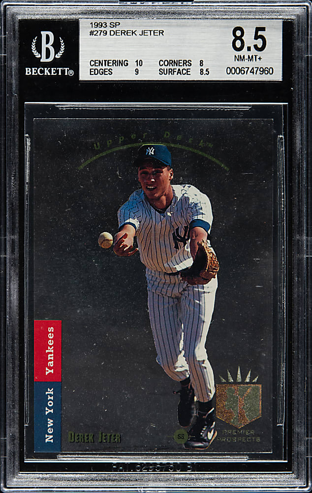 1993 Upper Deck SP Foil #279 Derek Jeter Rookie BGS NM-MT+ 8.5