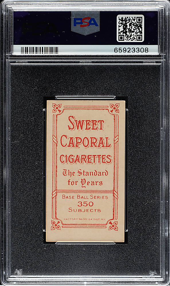 1909-1911 T206 White Border Bunk Congalton PSA EX-MT 6