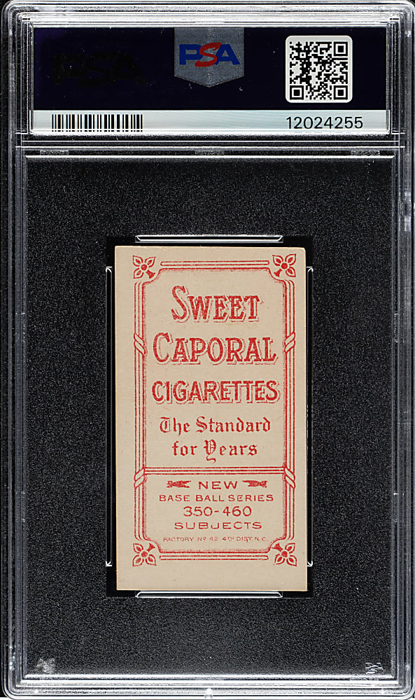 1909-1911 T206 White Border Doc Crandall Portrait with Cap PSA EX-MT 6