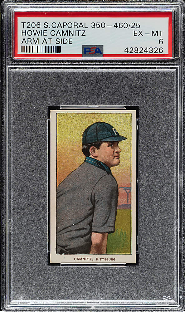 1909-1911 T206 White Border Howie Camnitz Arm At Side PSA EX-MT 6