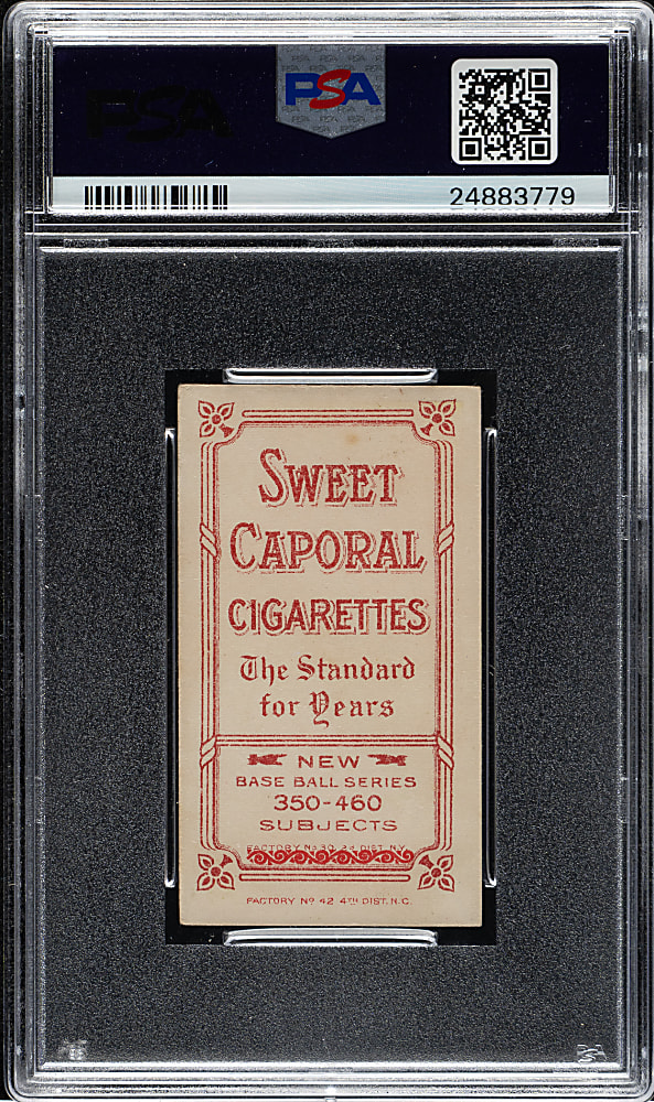 1909-1911 T206 White Border Charley O'Leary Hands on Knees PSA EX+ 5.5