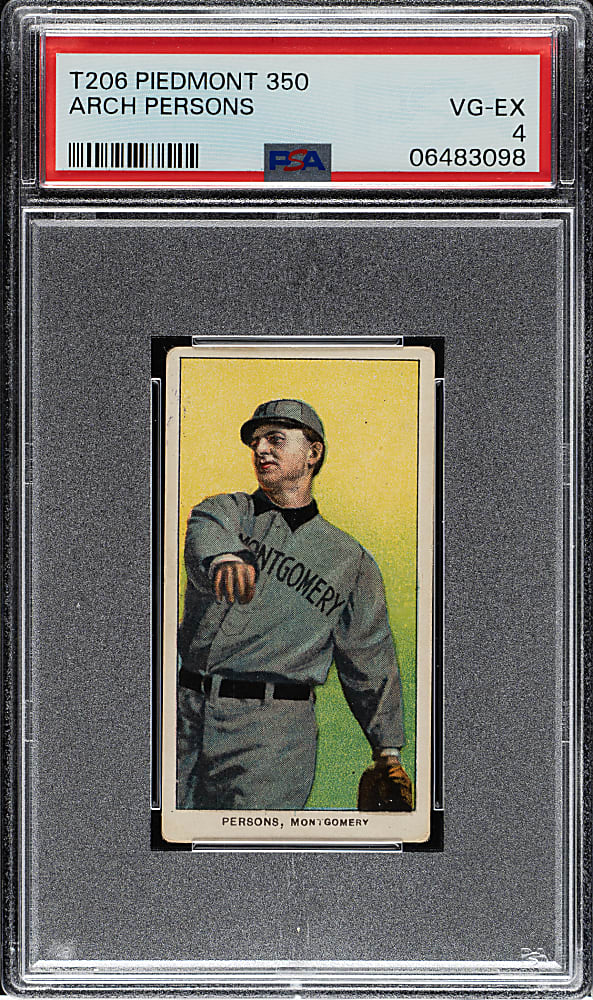 1909-1911 T206 White Border Arch Persons Southern Leaguer PSA VG-EX 4