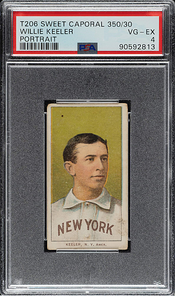 1909-1911 T206 White Border Willie Keeler Portrait PSA VG-EX 4