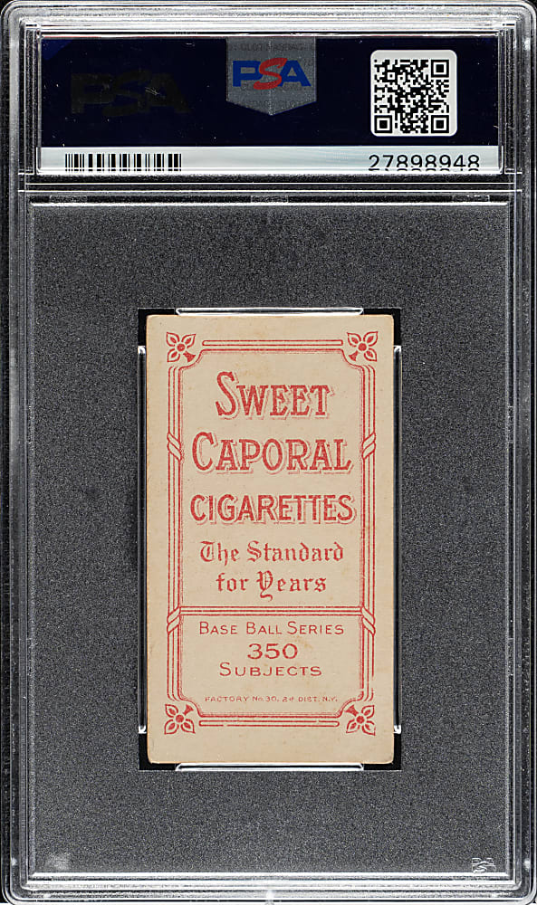 1909-1911 T206 White Border Frank Chance Portrait Red Background PSA VG-EX 4