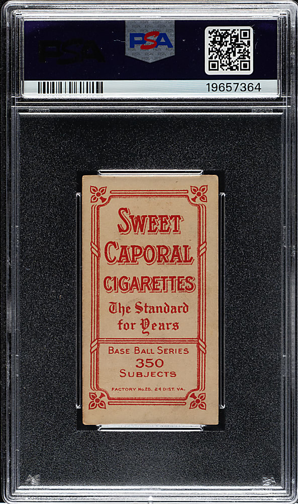 1909-1911 T206 White Border Shad Barry PSA EX 5