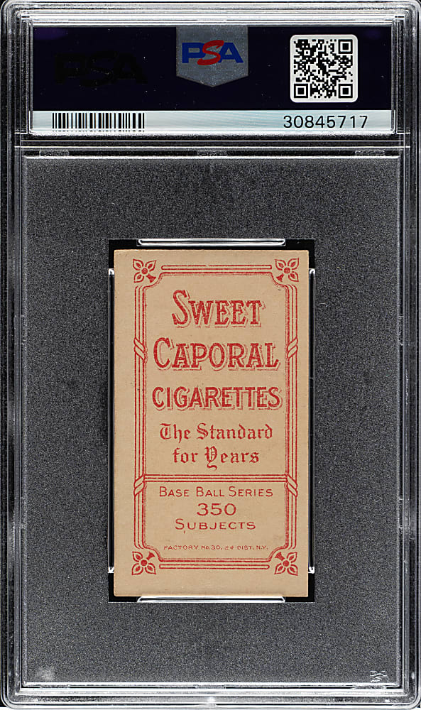 1909-1911 T206 White Border Gavvy Cravath PSA EX 5