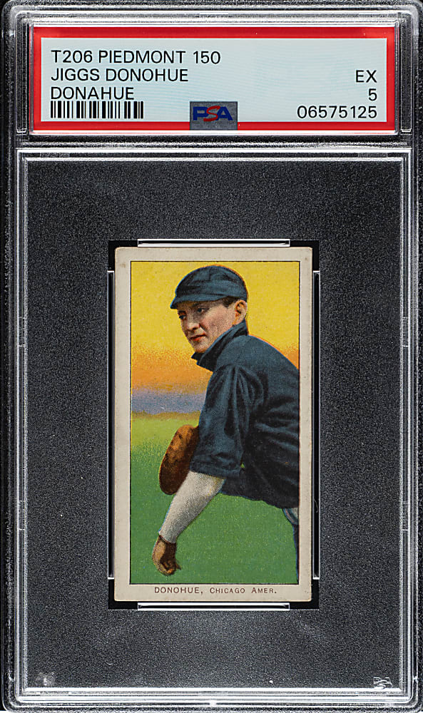 1909-1911 T206 White Border Jiggs Donohue PSA EX 5