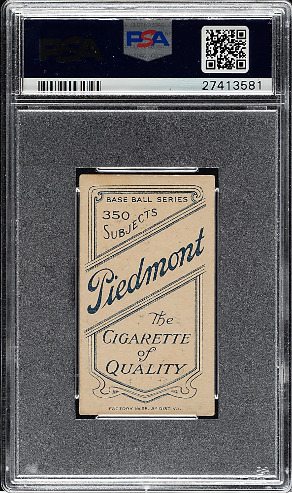 1909-1911 T206 White Border Ray Demmitt New York PSA EX 5