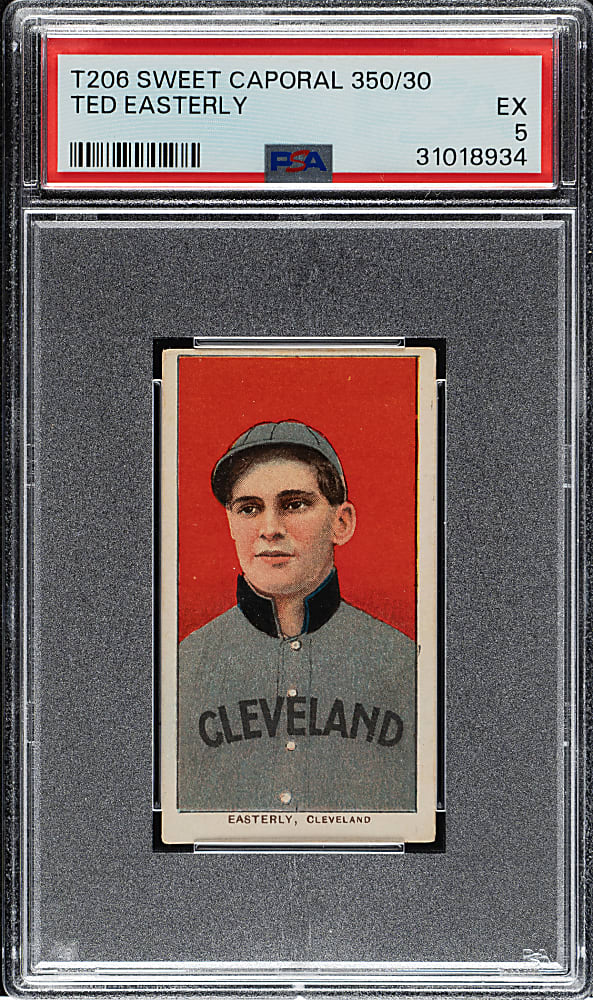 1909-1911 T206 White Border Ted Easterly PSA EX 5