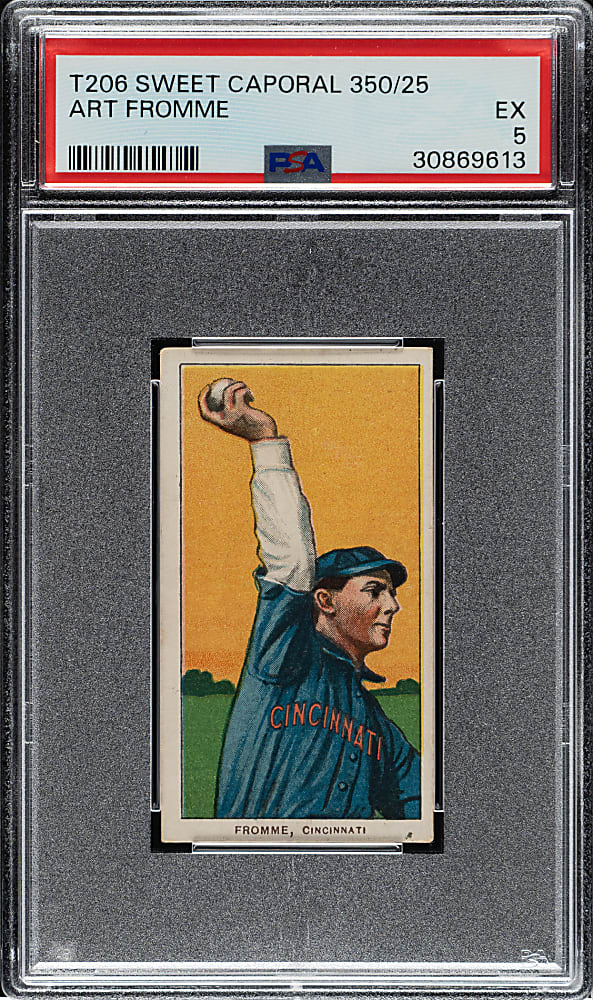 1909-1911 T206 White Border Art Fromme PSA EX 5