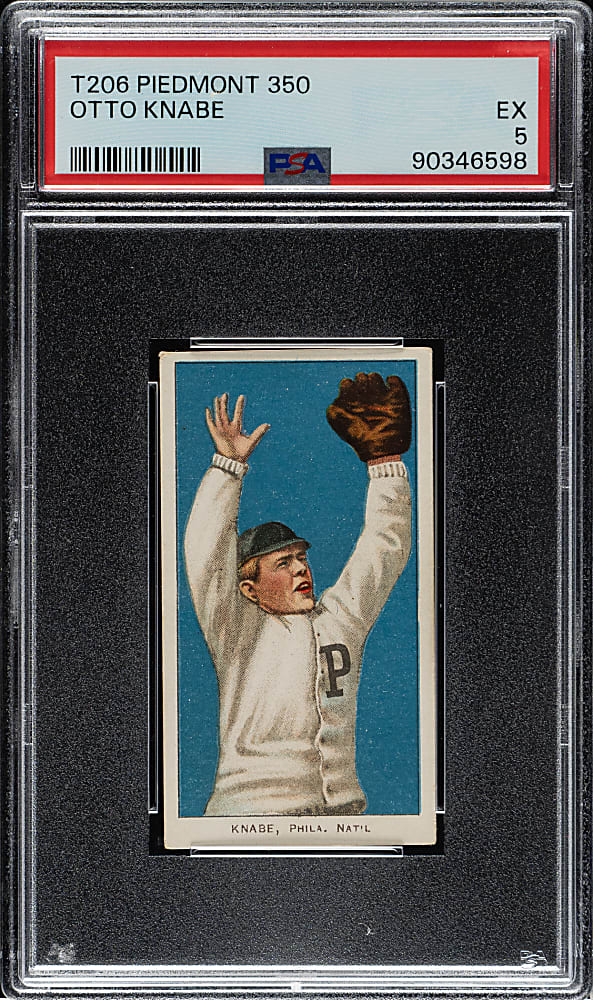 1909-1911 T206 White Border Otto Knabe PSA EX 5