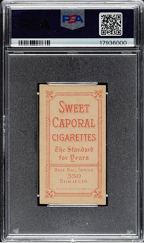 1909-1911 T206 White Border Rebel Oakes PSA EX 5